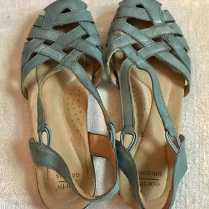 Earth Origins light blue huarache sandals